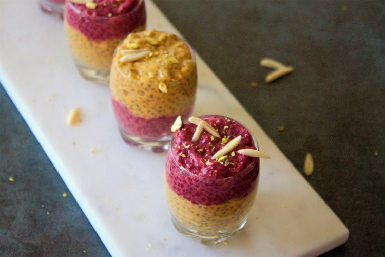 Carrot & Beet Chia seed pudding