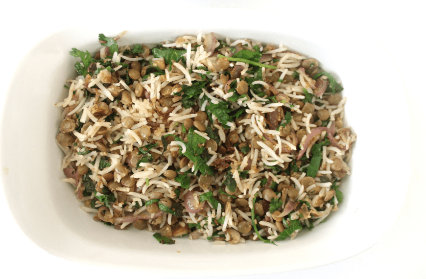 Egyptian rice with lentils